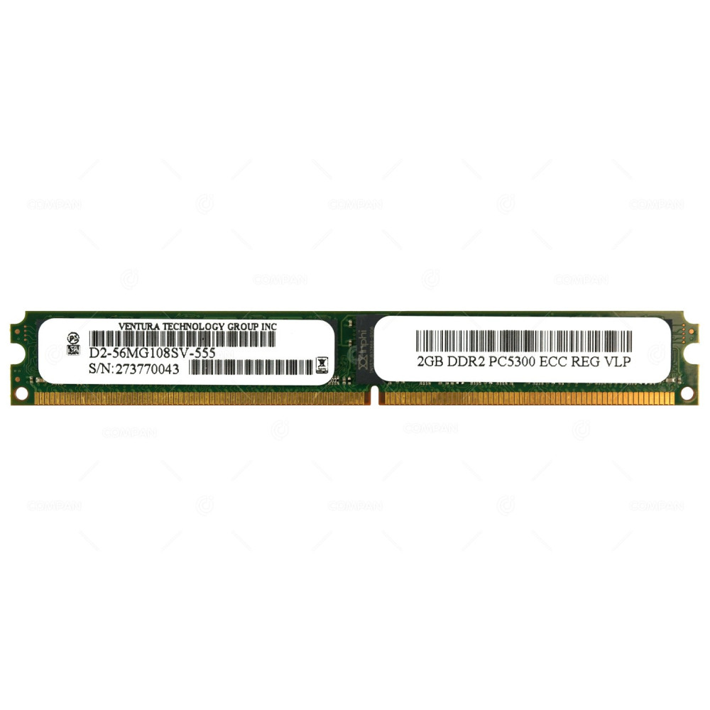 D2-56MG108SV-555 VENTURA MEMORY 2GB PC2 PC5300 ECC REG VLP 667MHZ DIMM DDR2